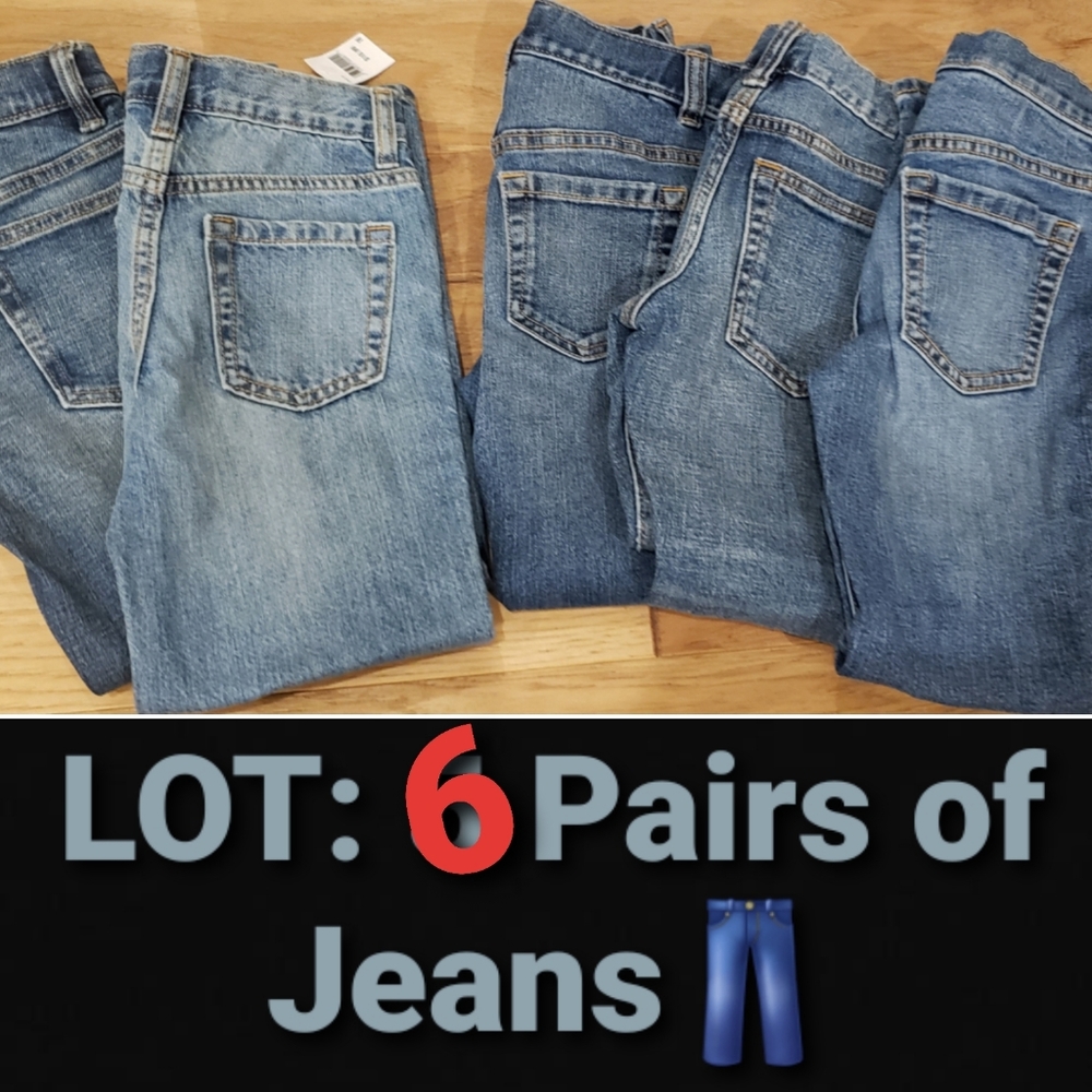 LOT: 6 Pairs of Boy Jeans | Size 6 | $22 Total
